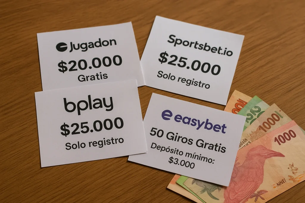 Bono sin depósito en Argentina: lista de casinos y apuestas con dinero gratis