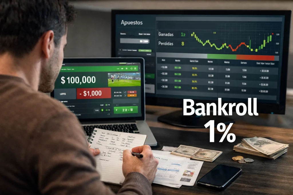 Gestión de bankroll: la regla del 1% para no quebrar nunca en tus apuestas