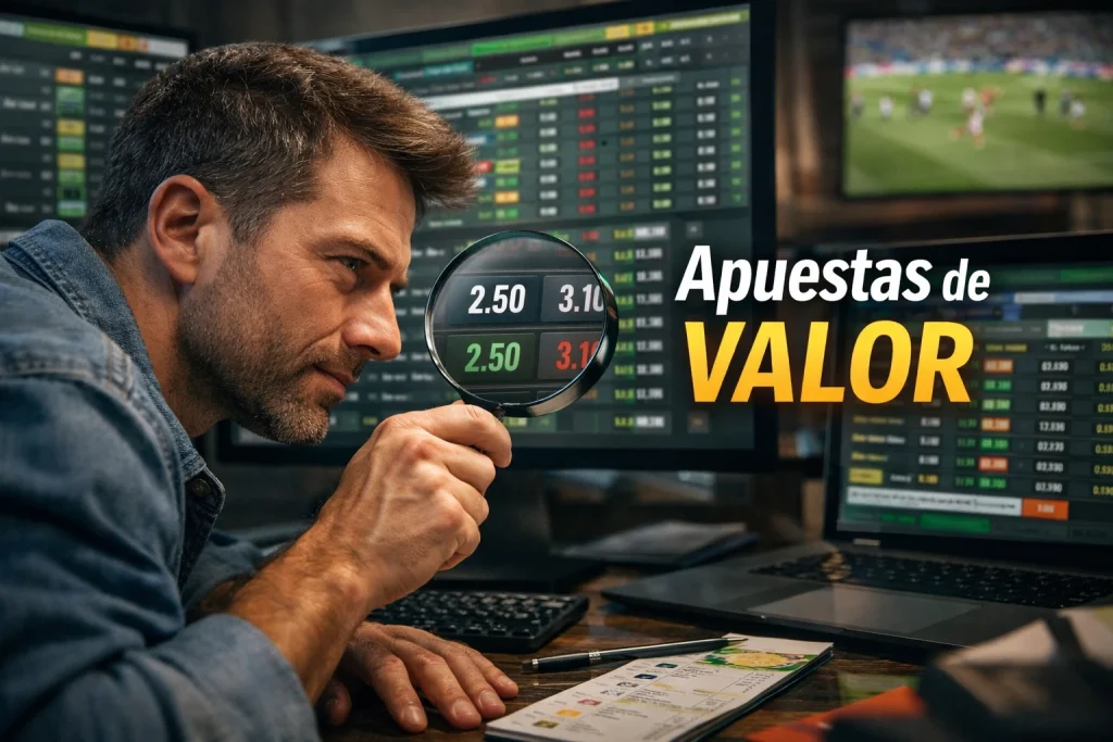 Cómo encontrar value bets: cuando la casa de apuestas se equivoca y te paga de más